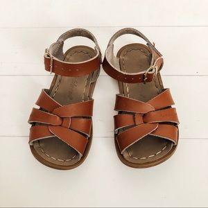 Saltwater Sandals Tan 9 Toddler